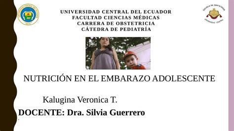 Nutrición en el embarazo adolescente EL OBSTETRA uDocz