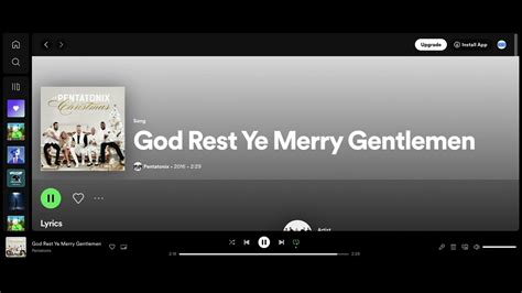 God Rest Ye Merry Gentlemen 1 Hour Loop Pentatonix Version Youtube