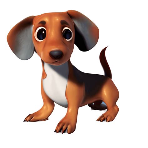 Disney Style Cartoon Dachshund Phantom Ghost · Creative Fabrica