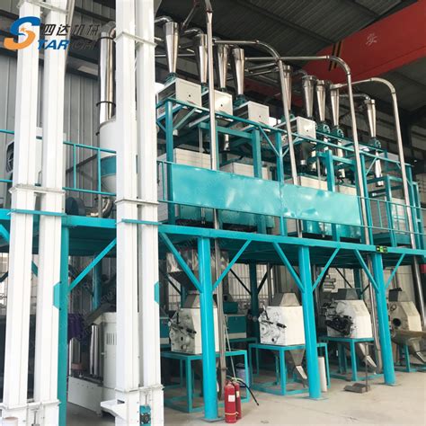 Tons Fully Automatic Maize Flour Milling Plant For Africa Maize