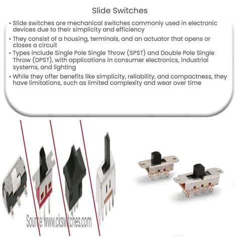 Slide Switches How It Works Application Advantages