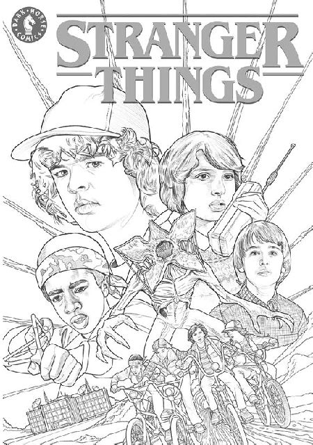 Aprender Sobre 39 Imagem Stranger Things Desenhos Para Colorir Br