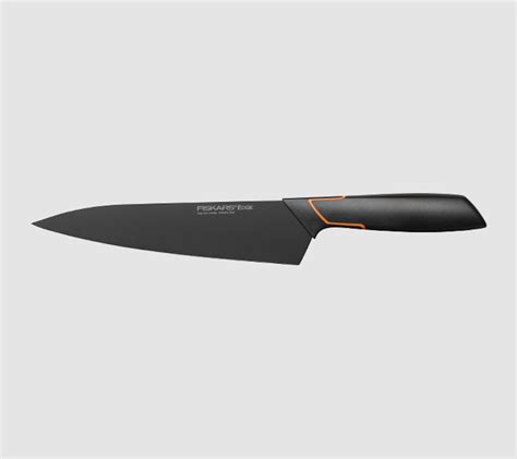 FISKARS Edge 19 cm czarny nóż szefa kuchni ze stali nierdzewnej