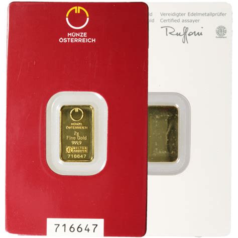 2 Gram Gold Bars (Varied Condition, Any Mint) - Silver.com