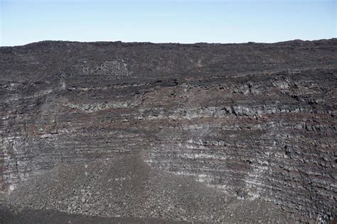 Basaltic lava flows in crater – Geology Pics