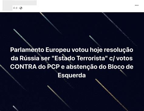 Be Absteve Se E Pcp Votou Contra Resolução Europeia Que Classifica A