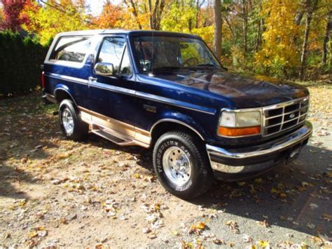 Buy Used 1995 Bronco Only 58k Actual Miles Gorgeous Royal Blue 58