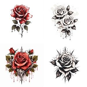 Rose Tattoo Designs, Simple Small Rose Tattoos Designs, Traditional ...