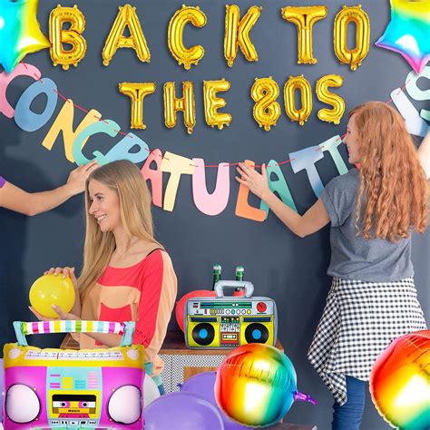 Back To The 80 S Balloon Retro Radio 80 S Retro Theme Hip Hop Birthday Party Balloon Throwback