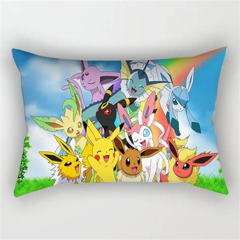 Housse de Coussin Pokémon Pikachu et Evolutions Évoli Boutique Pokemon