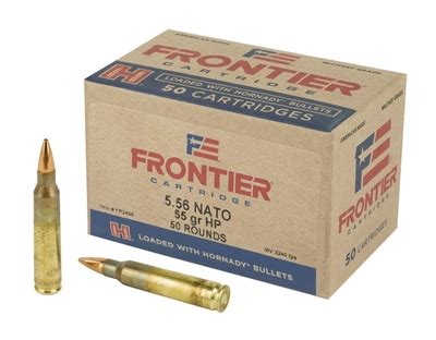 Hornady Frontier 5 56 NATO 55gr HOLLOW POINT MATCH 50 ROUND BOX