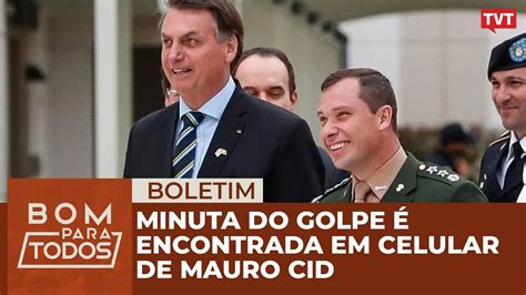 Minuta do golpe é encontrada em celular de Mauro Cid Ex esposa de