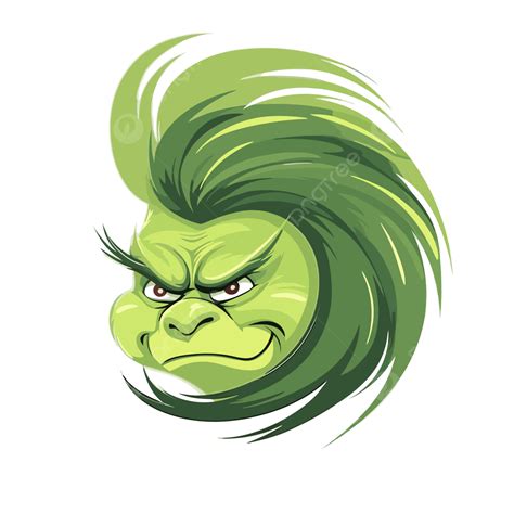 Cara De Grinch Vector PNG ,dibujos Sticker Clipart Grinch Es Un ...