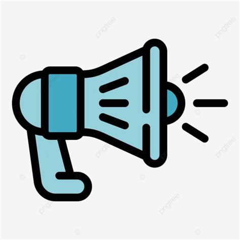 Megaphone Outline Clipart Transparent Png Hd Megaphone Icon Color Flat