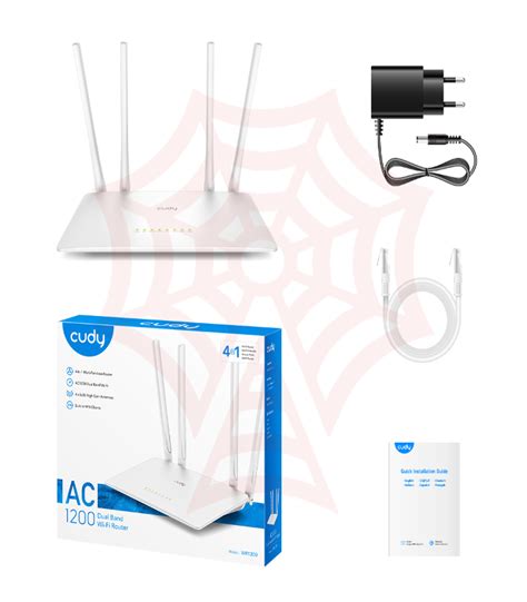 Router Cudy WIFI Dual Band AC1200 Modelo WR1200 SpiderNetwork