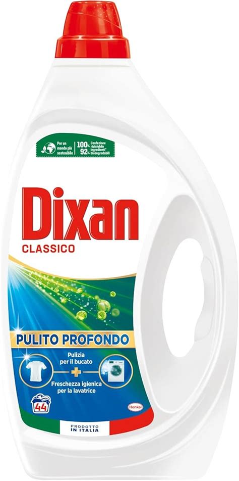 Dixan Detersivo Lavatrice Liquido Classico Lavaggi Amazon It