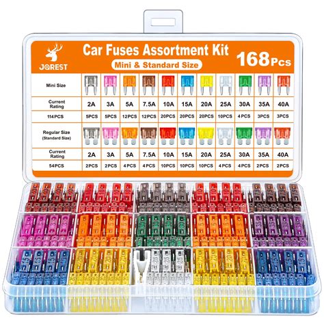 Snapklik Car Fuses Pcs Jorest Assortment Kit Mini Blade