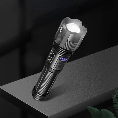 Waterproof Usb Rechargeable Glare Flashlight