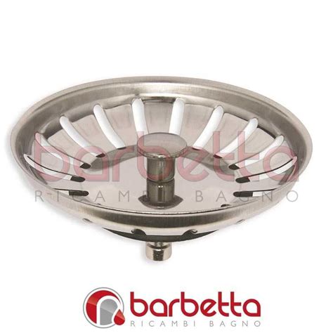 Tappo Lavello Inox Basket Con Griglia Da 4808ceaisf Ricambi Bagno