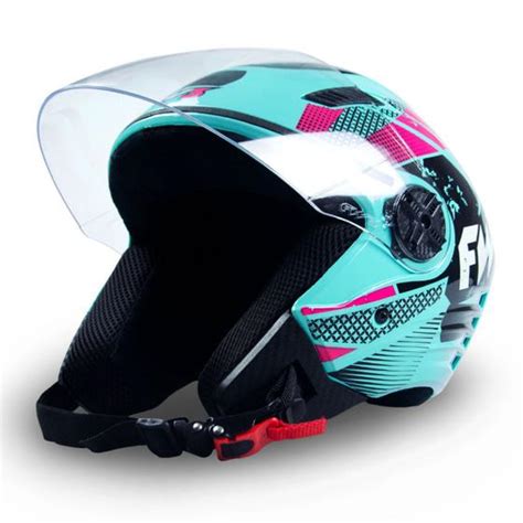 Capacete Fw Aberto X Open Speed Para Moto Viseira Tamanho Azul