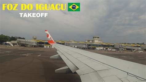 Voo GOL Airlines FOZ DO IGUAÇU Paisagens Boeing B738 decolagem do