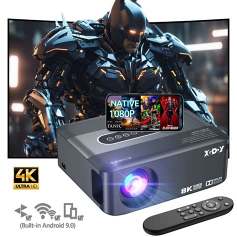 XGODY UHD Beamer Projektor LED 4K WiFi6 12000L Android TV Bluetooth