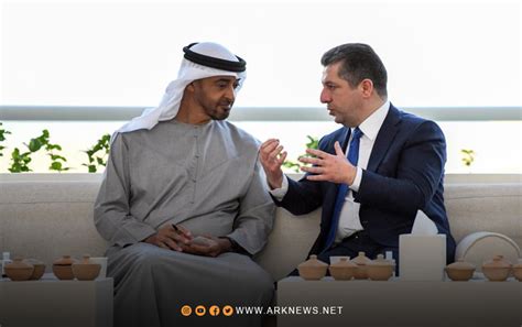 Masrour Barzani And Mohamed Bin Zayed Al Nahyan Discuss Expanding The