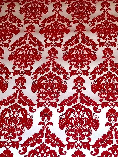 Red Damask Wallpaper