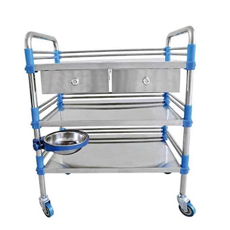 Stainless Steel Hospital Trolley Uzz Med To Be A Trustworthy