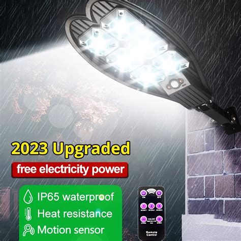 108cob Solar Led Street Light Outdoor Waterproof Remote Control Pir Motion Sensor Solar Lamp For