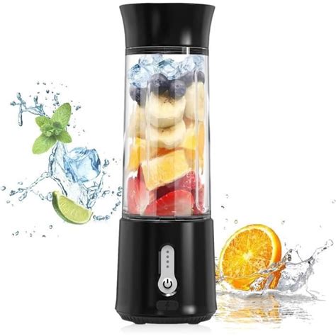 Mixeur Portable 500 Ml Mini Mixeur Smoothie Blender Usb Rechargeable