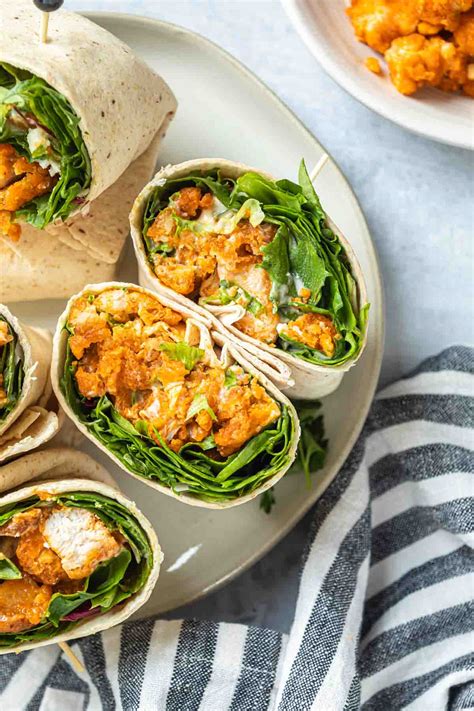 Buffalo Chicken Wraps Dairy Free Option Simply Whisked