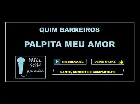 Palpita Meu Amor Karaoke Quim Barreiros YouTube