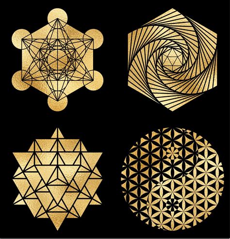 Sacred Geometry Vector Set Sacred Geometry Stencil Svg Etsy Uk