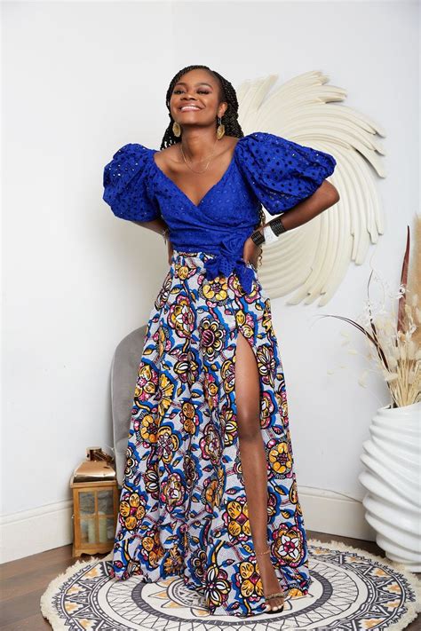 Beautiful African Print Maxi Skirt Ankara Skirts Shop Cumo London