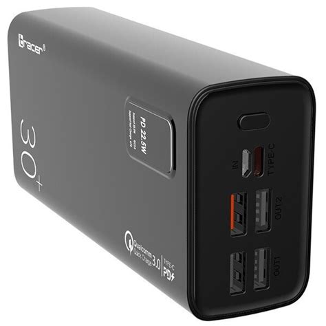 Tracer Power Bank 30000mAh 22 5W με Θύρα USB A και Θύρα USB C Power