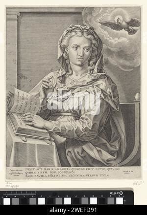 Vierge Marie Hieronymus Wierix 1563 Avant 1619 Imprimer La Vierge