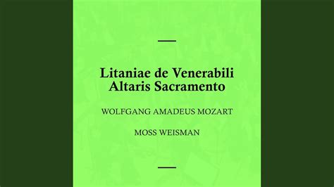 Litaniae De Venerabili Altaris Sacramento K Vi Dulcissimum