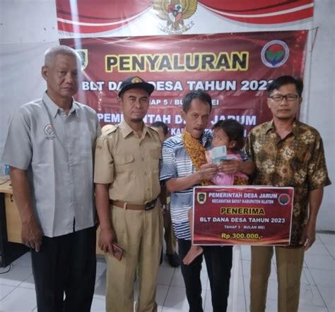 Penyaluran Blt Dana Desa Bulan Mei Pemerintah Desa Jarum