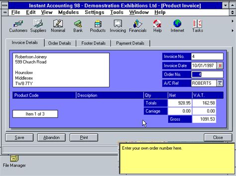 Winworld Instant Accounting 98