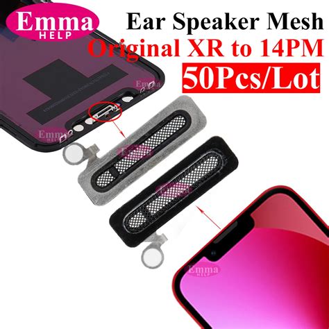 50pcs Lot Original Earpiece Speaker Mesh Dust Anti For Iphone X Xs Max Xr 11 13 