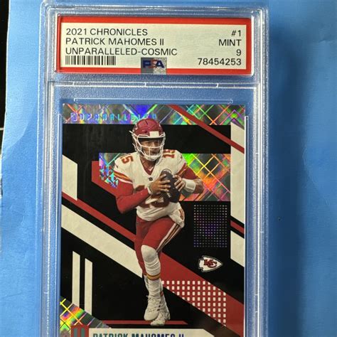 Patrick Mahomes Ii Panini Chronicles Unparalleled Cosmic Psa