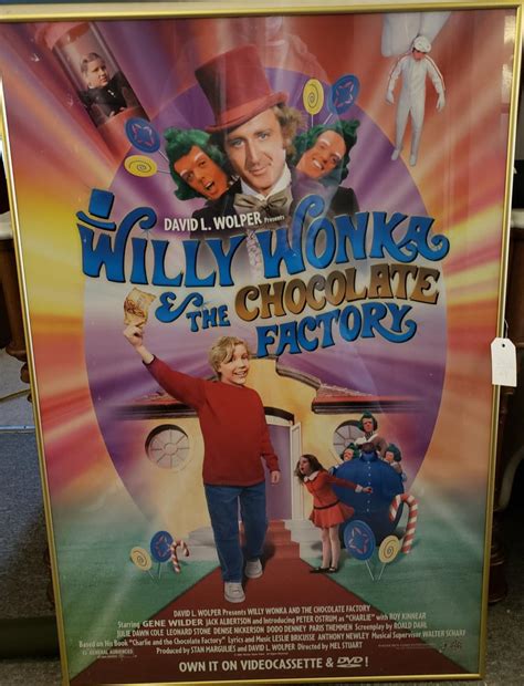 Reproduction movie poster "Willy Wonka & The Chocolate Factory ...