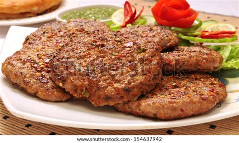 Chapli Kabab1 Stock Photo (Edit Now) 154637942