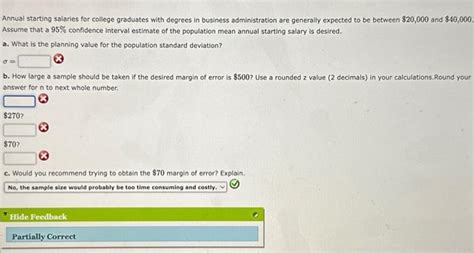 Solved Annual Starting Salaries For College Graduates With Chegg