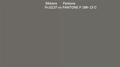 Sikkens Fn 02 37 Vs Pantone P 169 13 C Side By Side Comparison