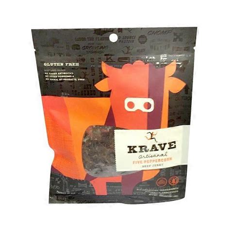 Krave Five Peppercorn Artisanal Beef Jerky 3 25 Oz Delivery Or Pickup Near Me Instacart