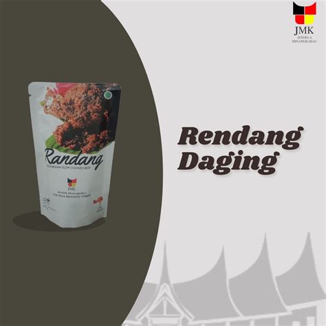 Jual Makanan Khas Minangkabau Rendang Daging Sapi Jmk Shopee