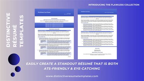 Easy-to-Use & Customize Resume Template With a Unique Format