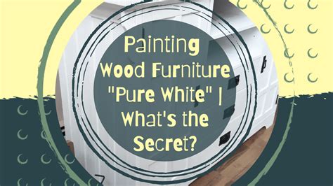 Painting Wood Furniture White | Get A Pure White Finish